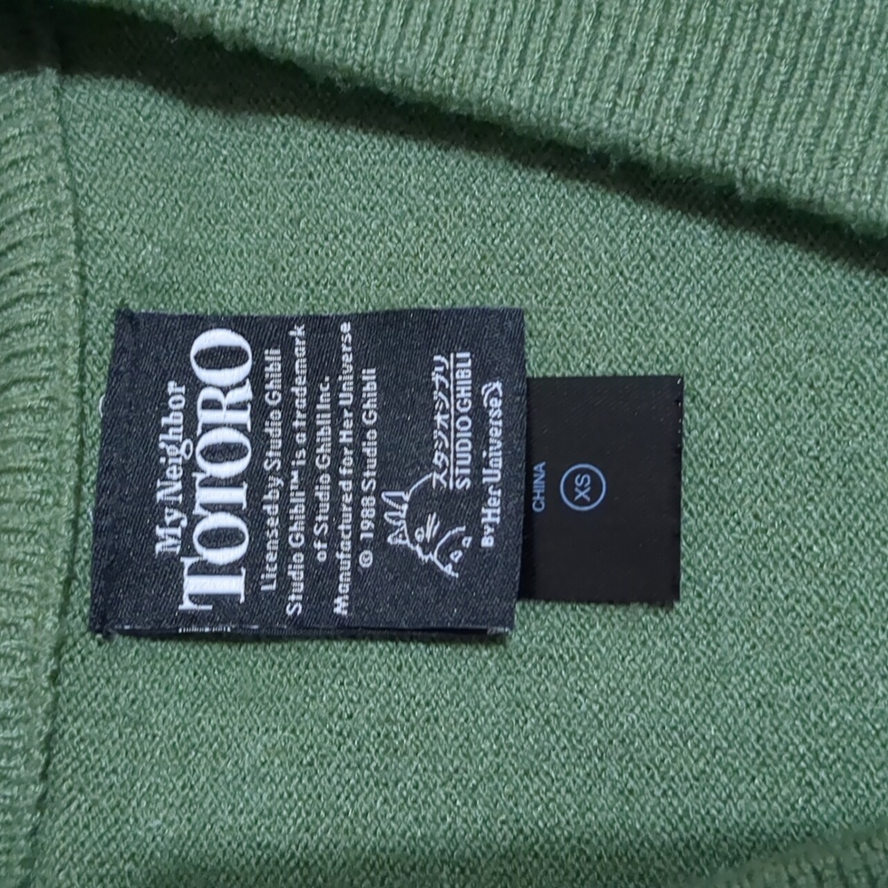 Studio Ghibli My Neighbor Totoro Panel Cardigan BoxLunch Excl XS - Picture 7 of 12